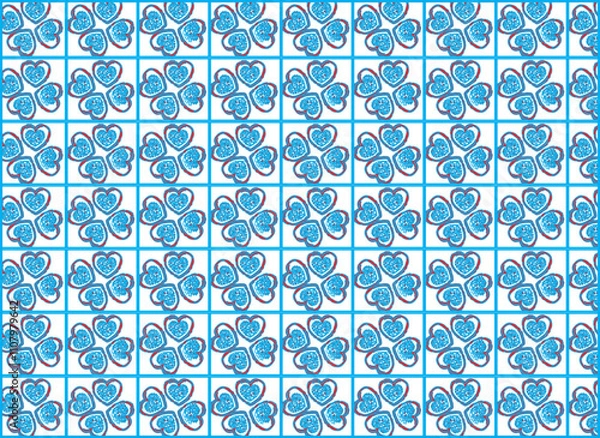 Obraz Pattern, seamless, wallpaper, texture, vector, flower, 