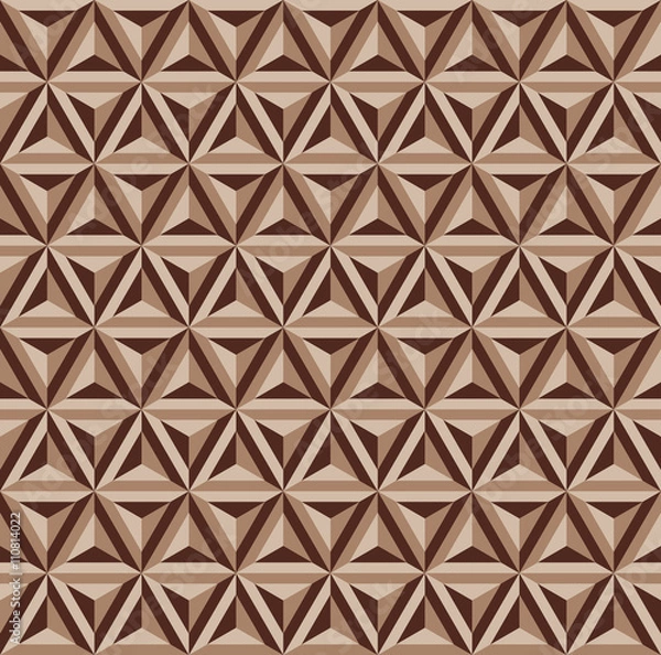 Obraz Abstract geometric triangle seamless patterns background, Vector illustration with swatch