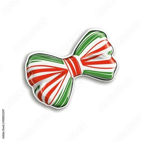 Obraz A Whimsical Perfectly Round Snowball with Shimmering Sparkles