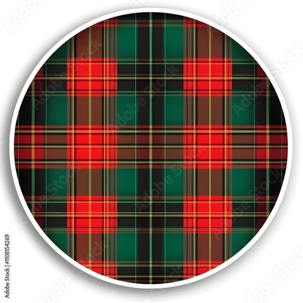 Obraz A bundled-up penguin sticker for winter