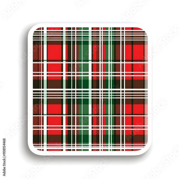 Obraz Holiday candle with snowflake designs