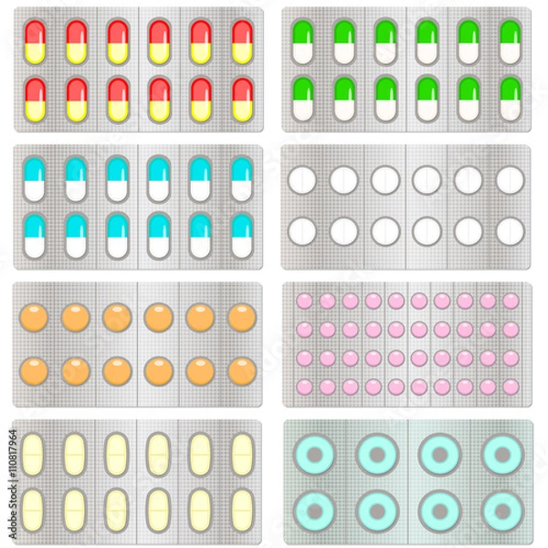 Obraz 医療アイコン　錠剤シート