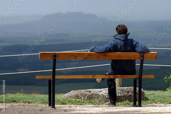 Obraz homme seul assis