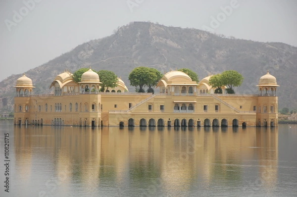 Obraz Jai Mahal - water palace in Jaipur, Rajasthan, India 