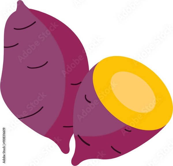 Fototapeta 고구마,자색고구마,밤고구마,