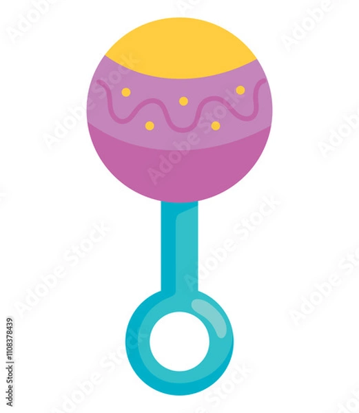 Obraz rattle baby toy