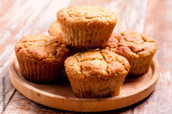 Obraz Carrot muffins for healthy kids lunch