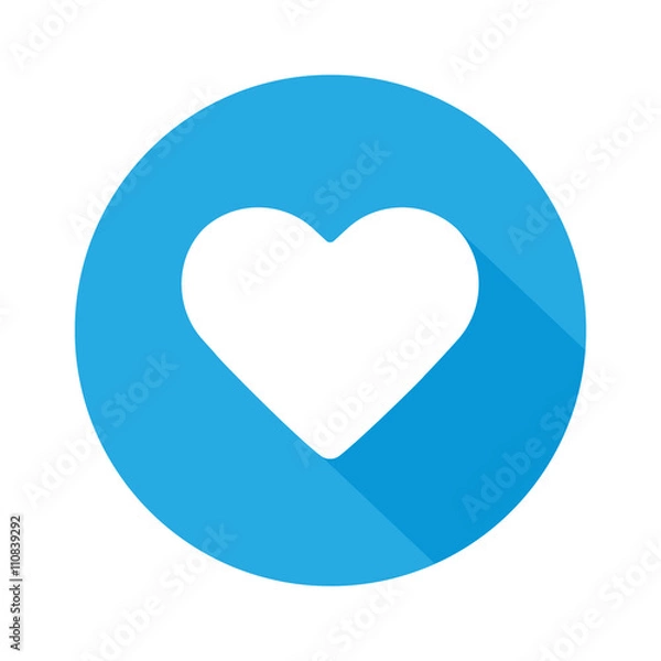 Obraz Heart flat shadow