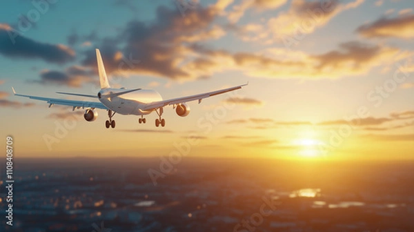 Obraz Airplane taking off from the airport 