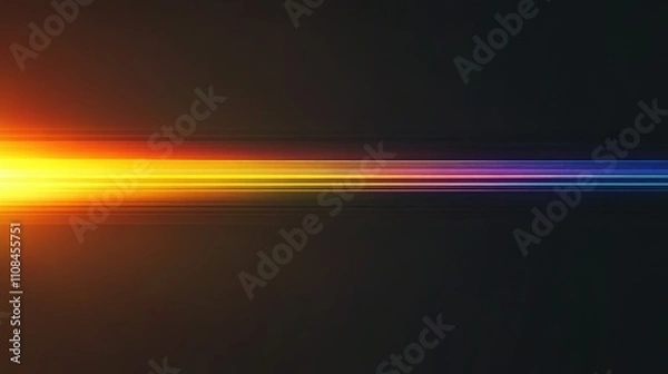 Obraz Black background with a rainbow-colored light