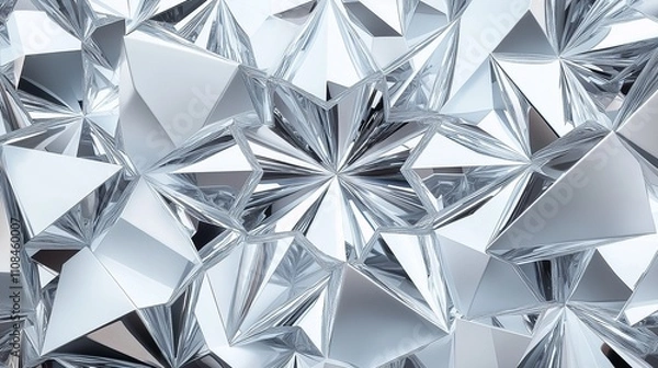 Obraz 黒いポリゴン背景の幾何学模様