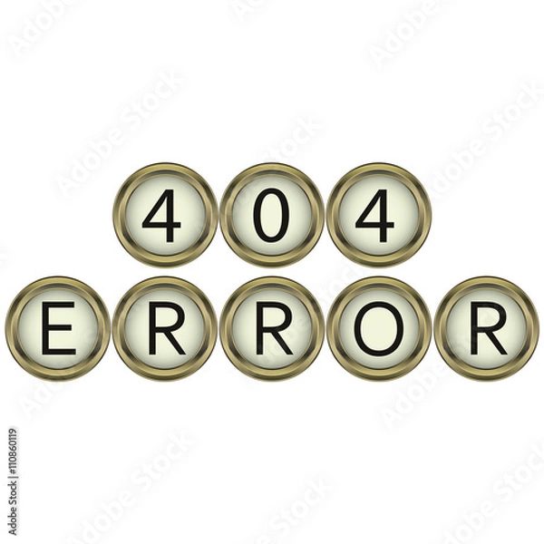 Fototapeta 404 error
