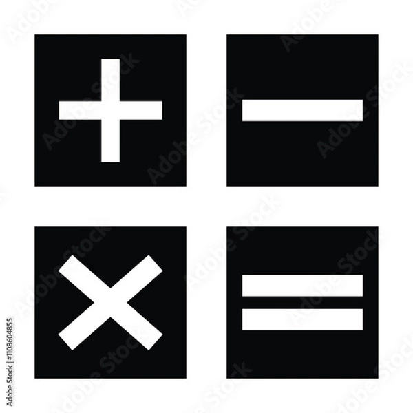 Obraz Calculator icon vector