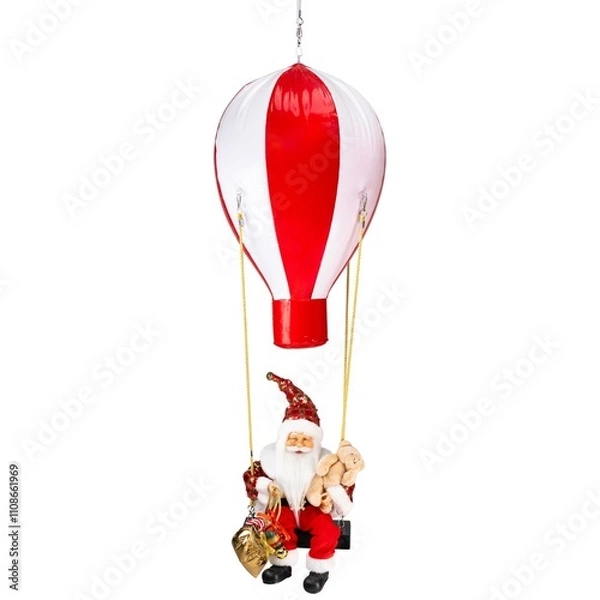 Obraz santa claus on a swing