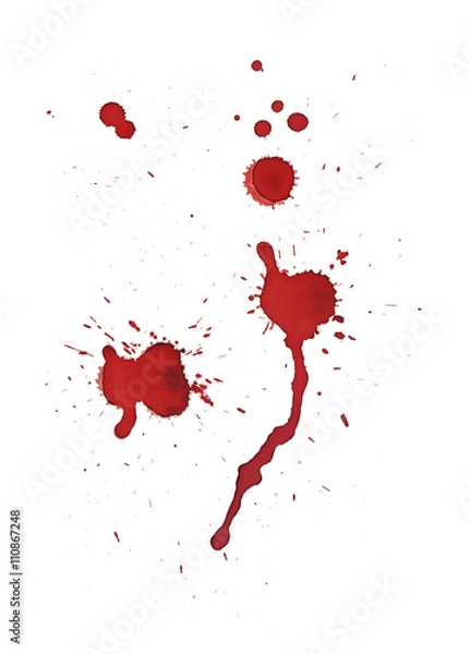Fototapeta Blood splash