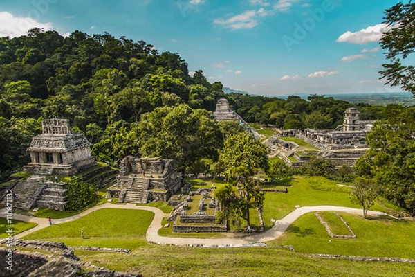 Obraz Starożytni Majowie z Palenque, Chiapas - Meksyk