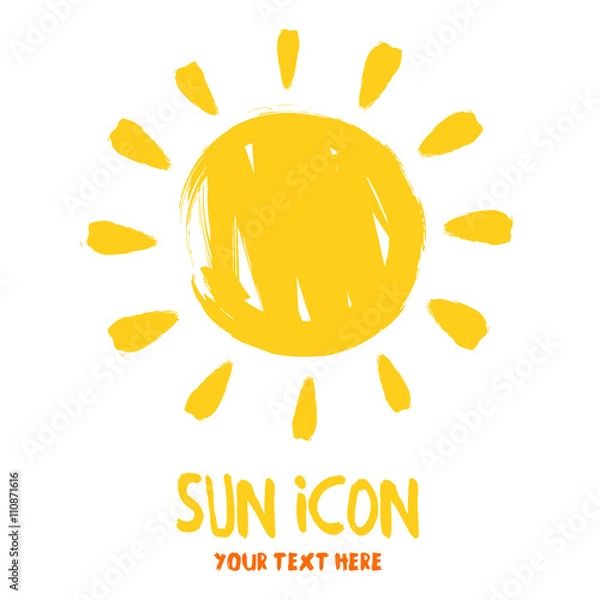 Obraz Sun burst logo icon