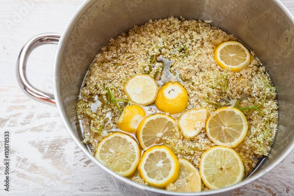 Obraz Elderberry juice with lemom