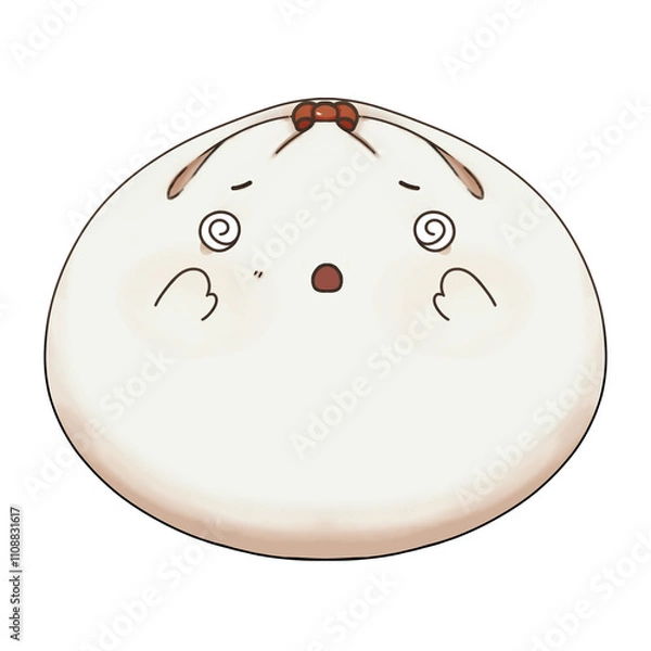 Obraz Steamed stuff bun