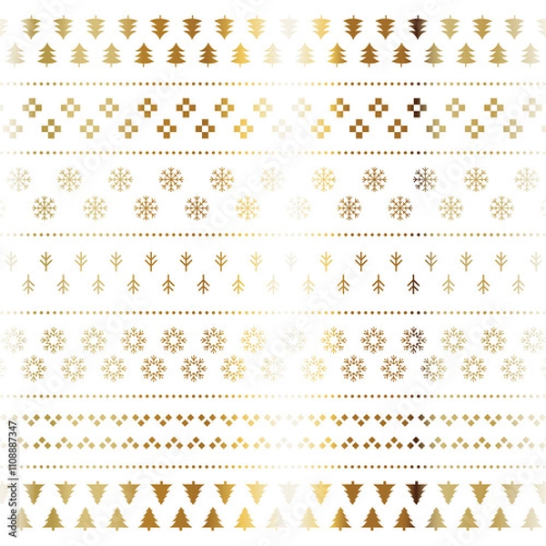 Obraz Beautiful Christmas golden festive background for greetings and packaging