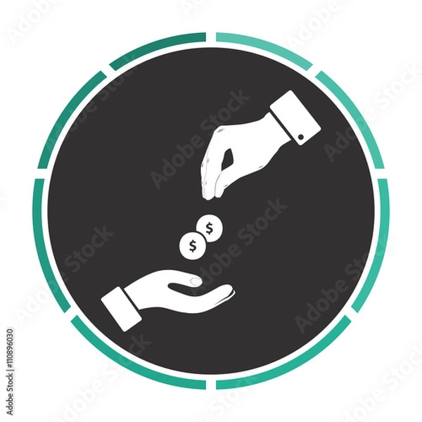 Fototapeta alms computer symbol