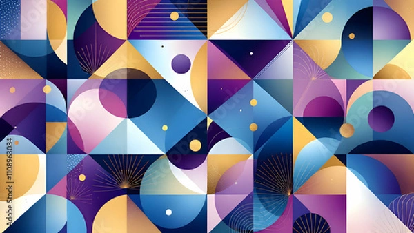 Obraz wallpaper geomatic style 