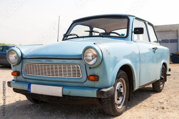 Fototapeta blauer Trabant 