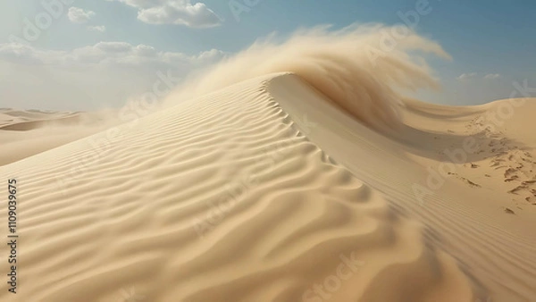 Fototapeta Windswept Desert Dune