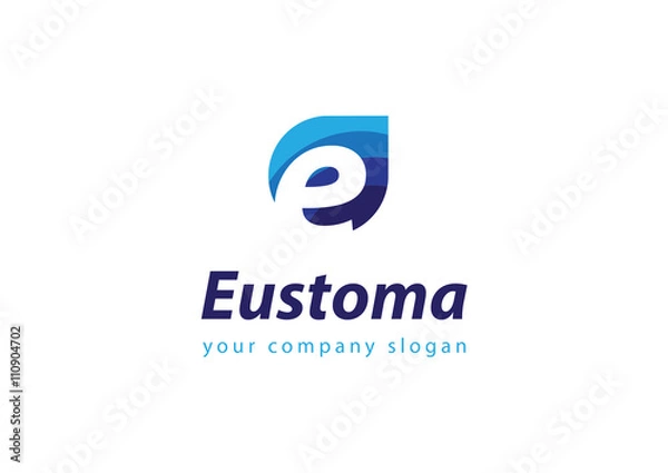 Obraz letter E logo Template for your company