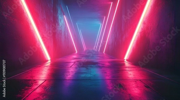 Fototapeta abstract futuristic background with magenta color