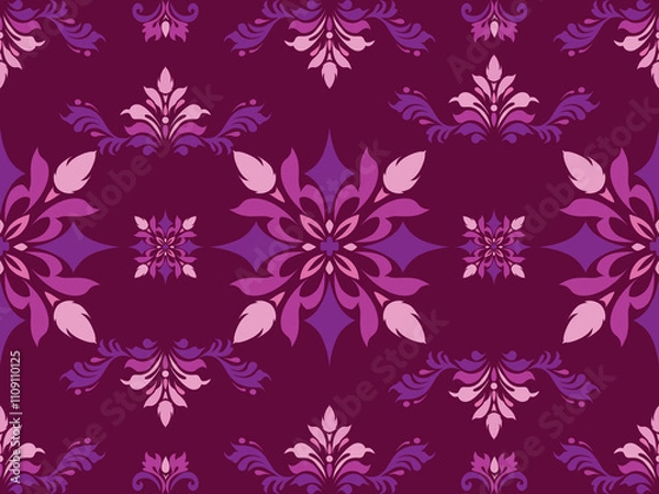 Fototapeta Seamless traditional background design. native pattern Tribal pattern graphics, black and white pattern