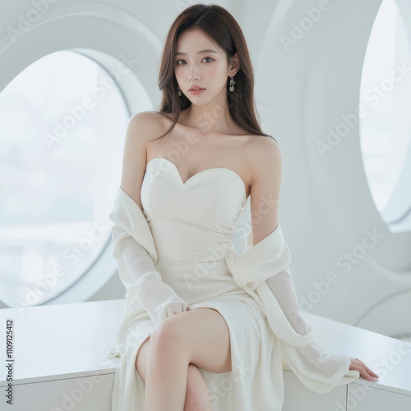 Obraz AI female model