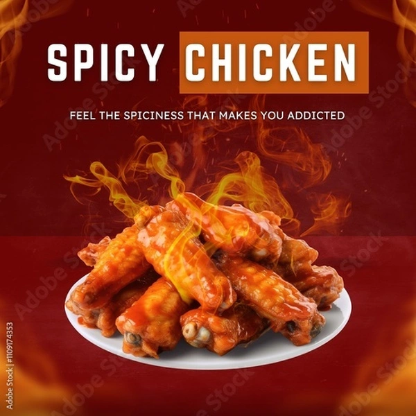 Obraz spicy chicken 