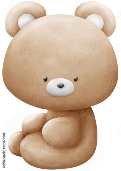 Obraz Fluffy brown bear