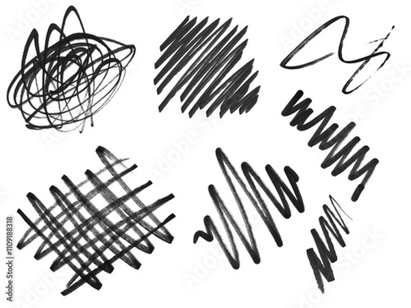 Obraz Marker drawing, marker picture, marker design pattern