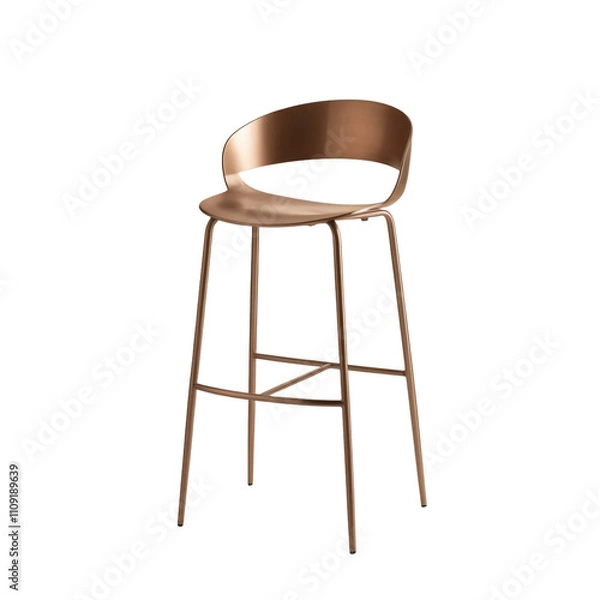 Fototapeta Bar stool isolated on transparent background