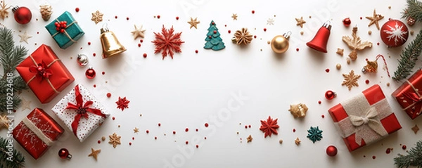 Obraz Christmas Celebration banner background 5:2