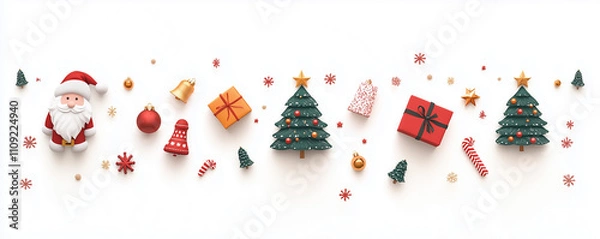 Obraz Christmas Celebration banner background 5:2