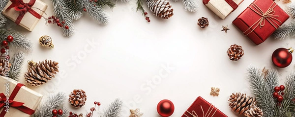 Obraz Christmas Celebration banner background 5:2