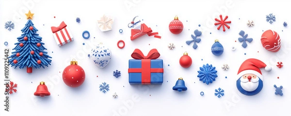 Obraz Christmas Celebration banner background 5:2