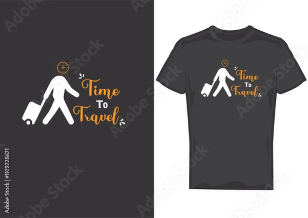 Fototapeta Traveling T-Shirt Design 2025