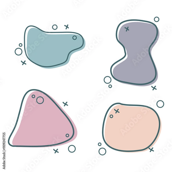 Obraz PASTEL COLOUR TAG TEKS