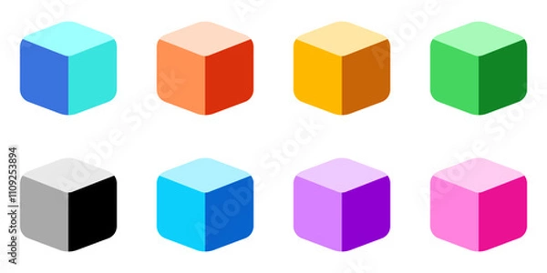 Obraz Editable cube vector icon. Part of a big icon set family. Perfect for web and app interfaces, presentations, infographics, etc