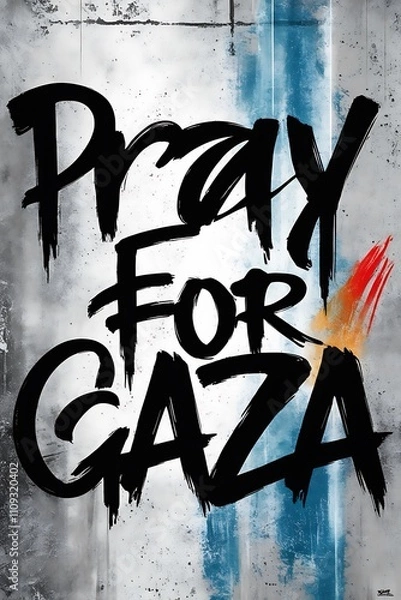 Fototapeta Pray for Gaza: A Call for Peace and Solidarity