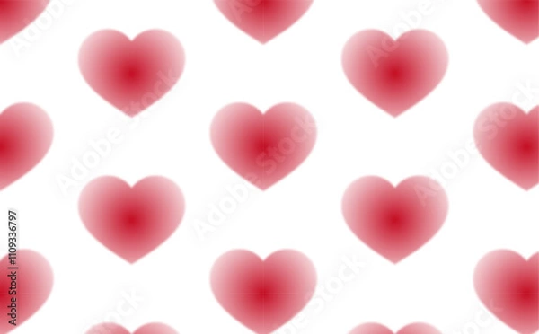 Obraz 可愛いハートの背景　