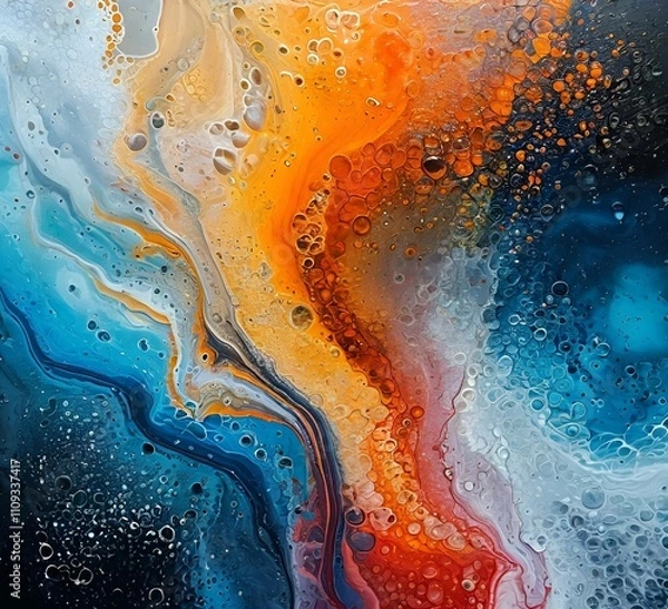 Fototapeta abstract background with bubbles