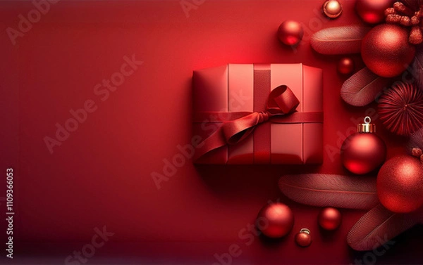 Fototapeta 3d background template for chrismast and new year
