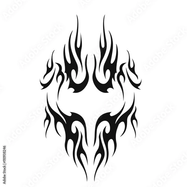 Fototapeta  tribal tattoo.illustration without transparency.