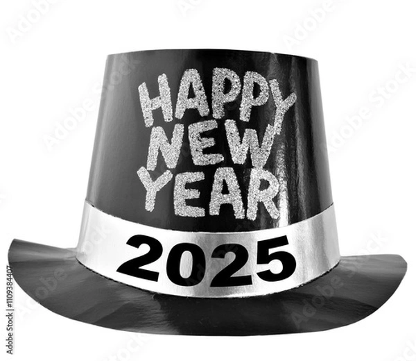 Obraz Happy new year hat. 2025