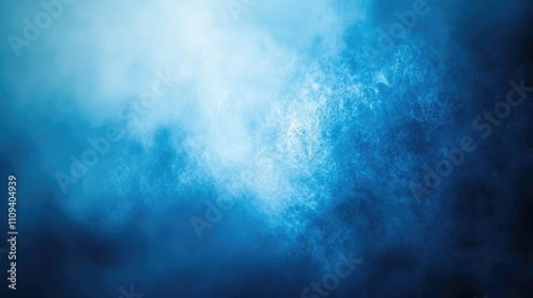 Fototapeta An ethereal blue mist creates a dreamy atmosphere, perfect for backgrounds and abstract themes.